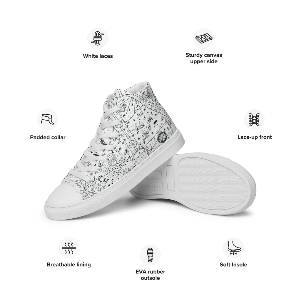 Men’s Alien Invasion High Top Shoes