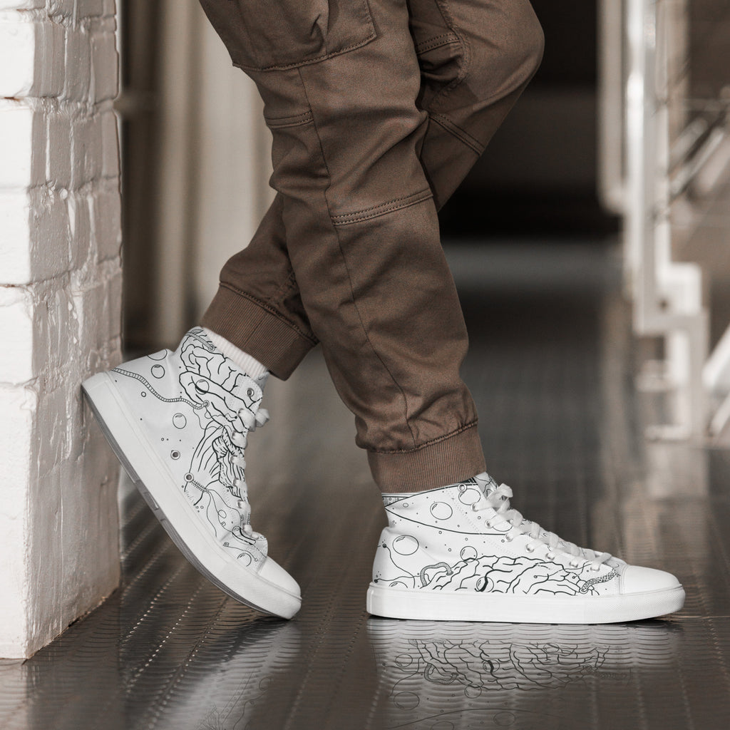 Men’s Brain in a Vat High Top Shoes