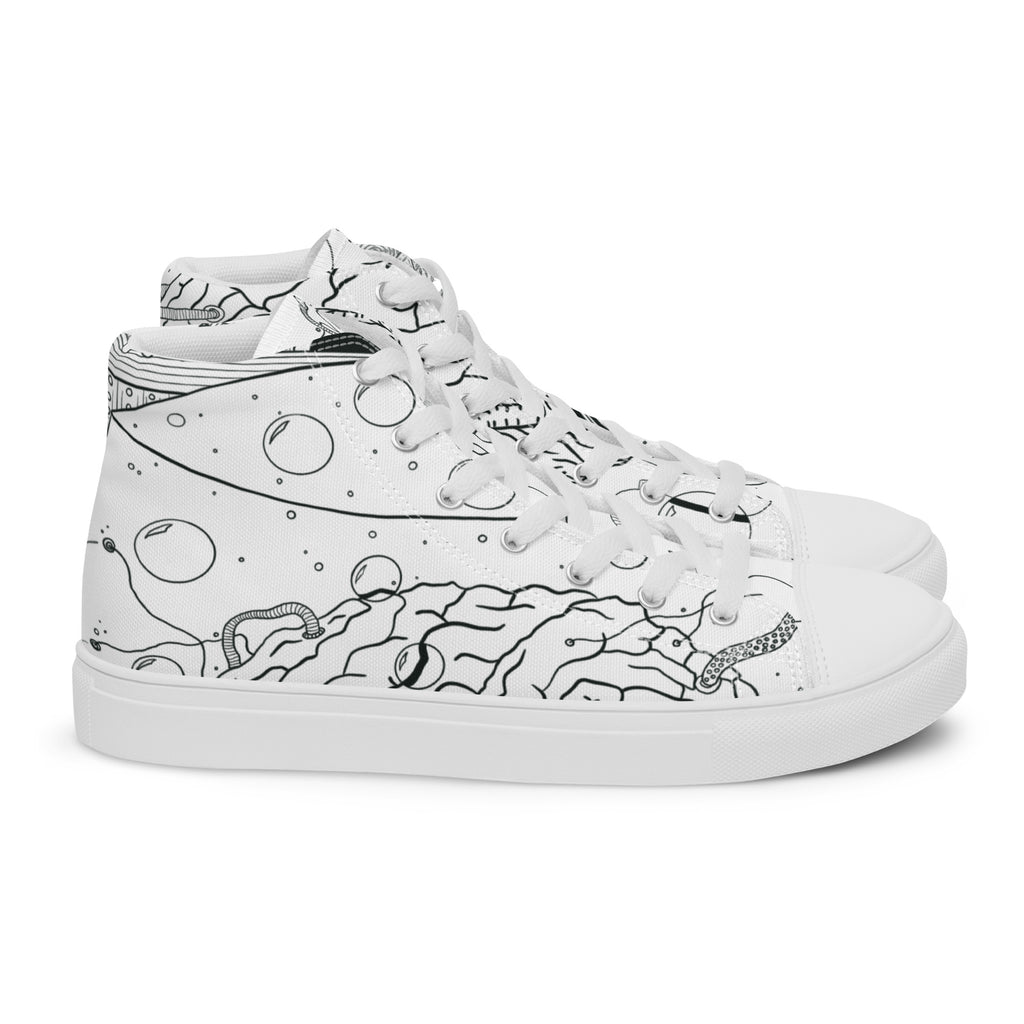 Men’s Brain in a Vat High Top Shoes