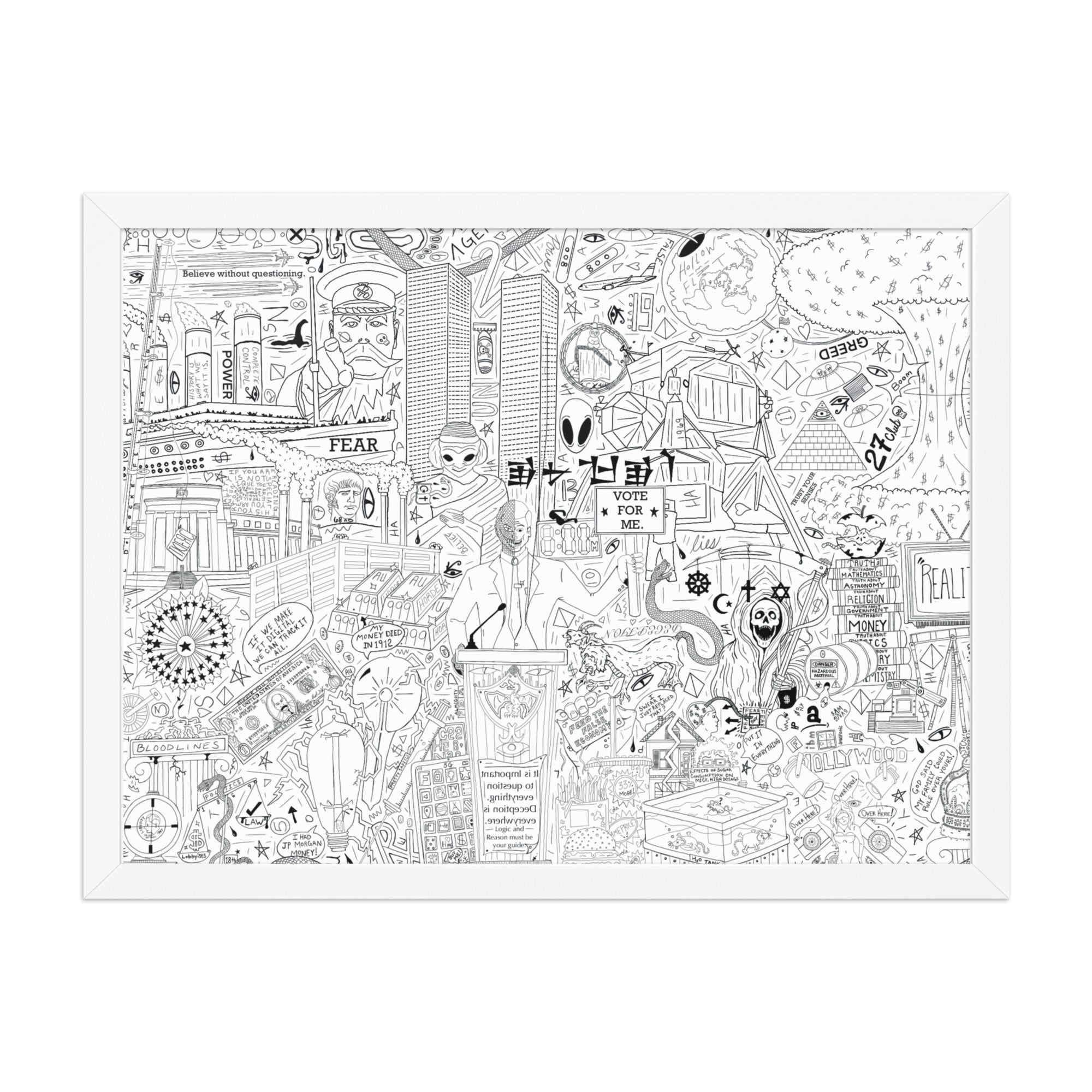 Tin Foil Hat Framed Print