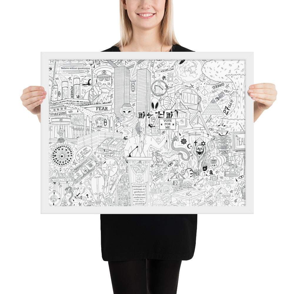 Tin Foil Hat Framed Print