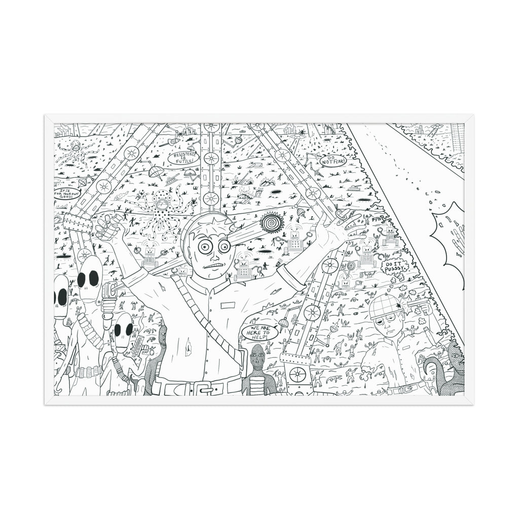 Alien Invasion Framed Print