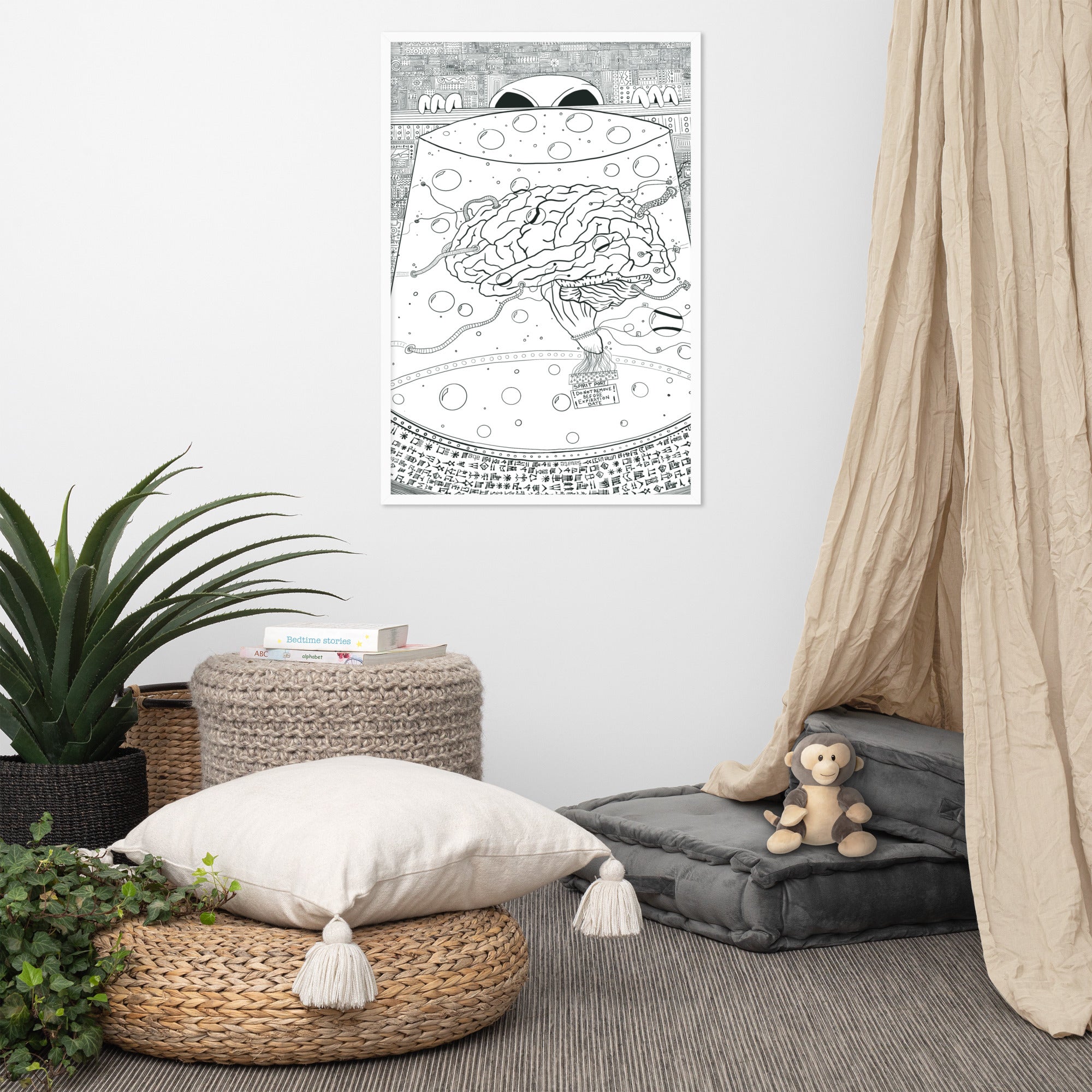 Brain in a Vat Framed Print