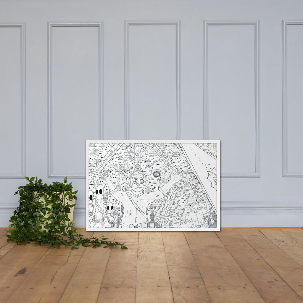 Alien Invasion Framed Print