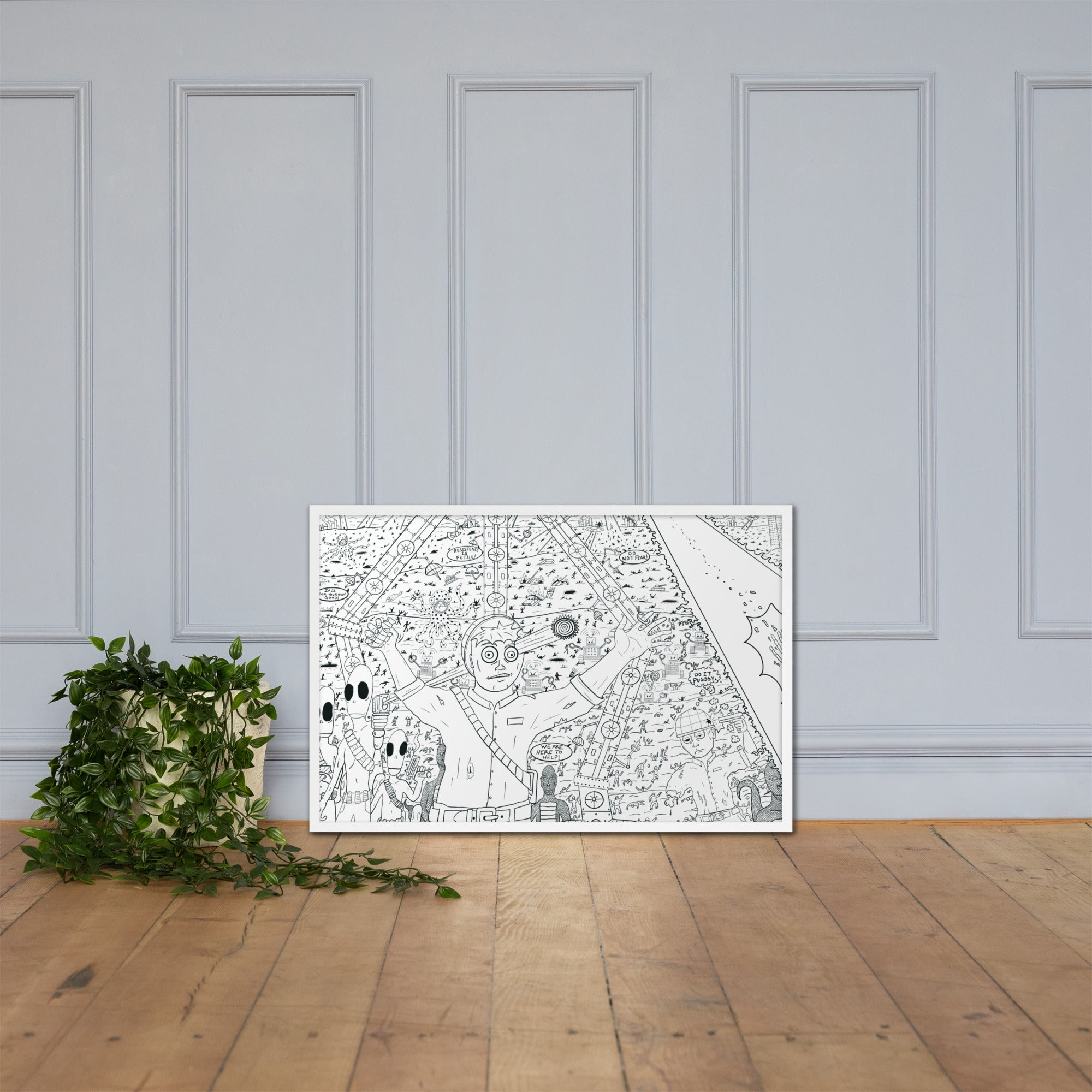 Alien Invasion Framed Print