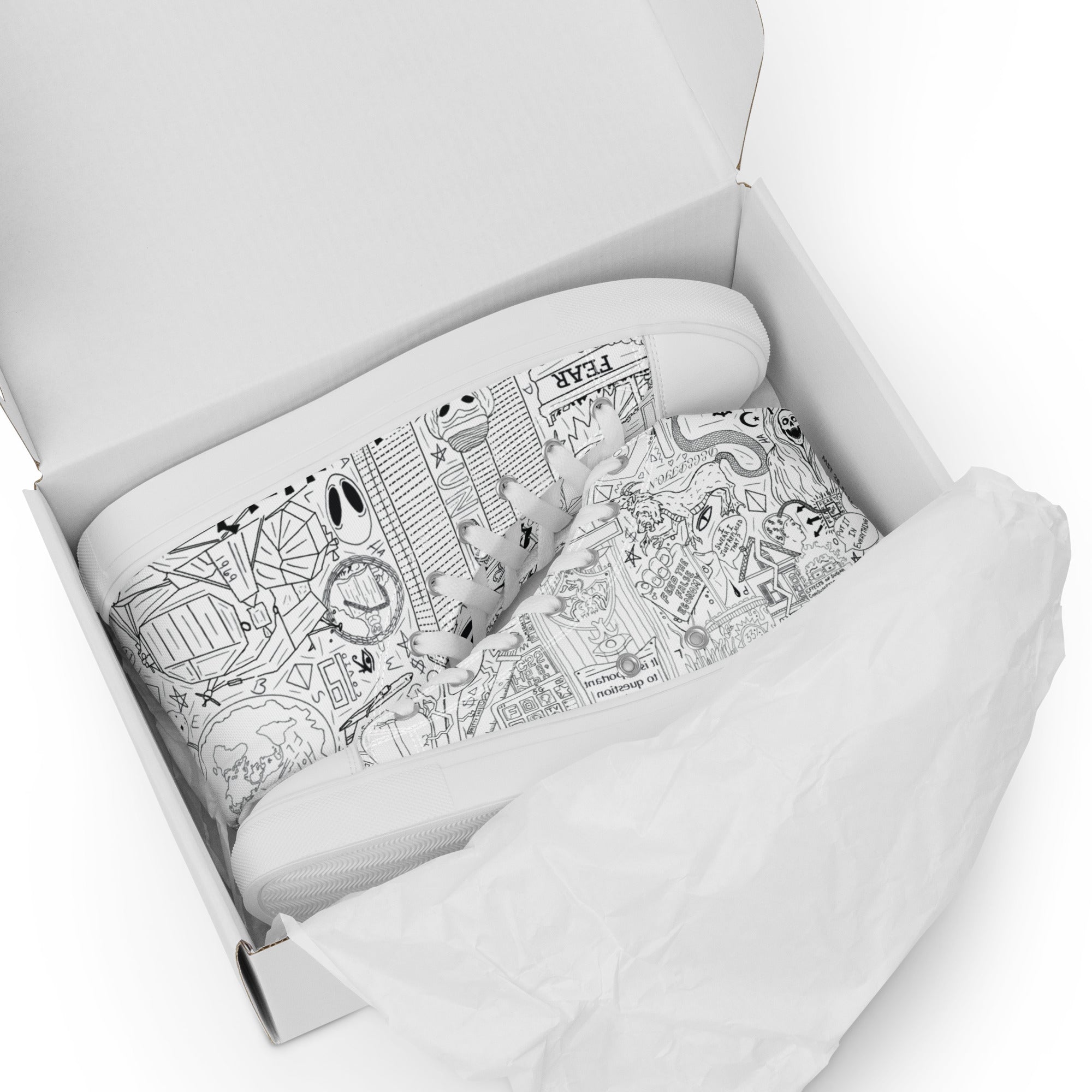 Women’s Tin Foil Hat High Tops