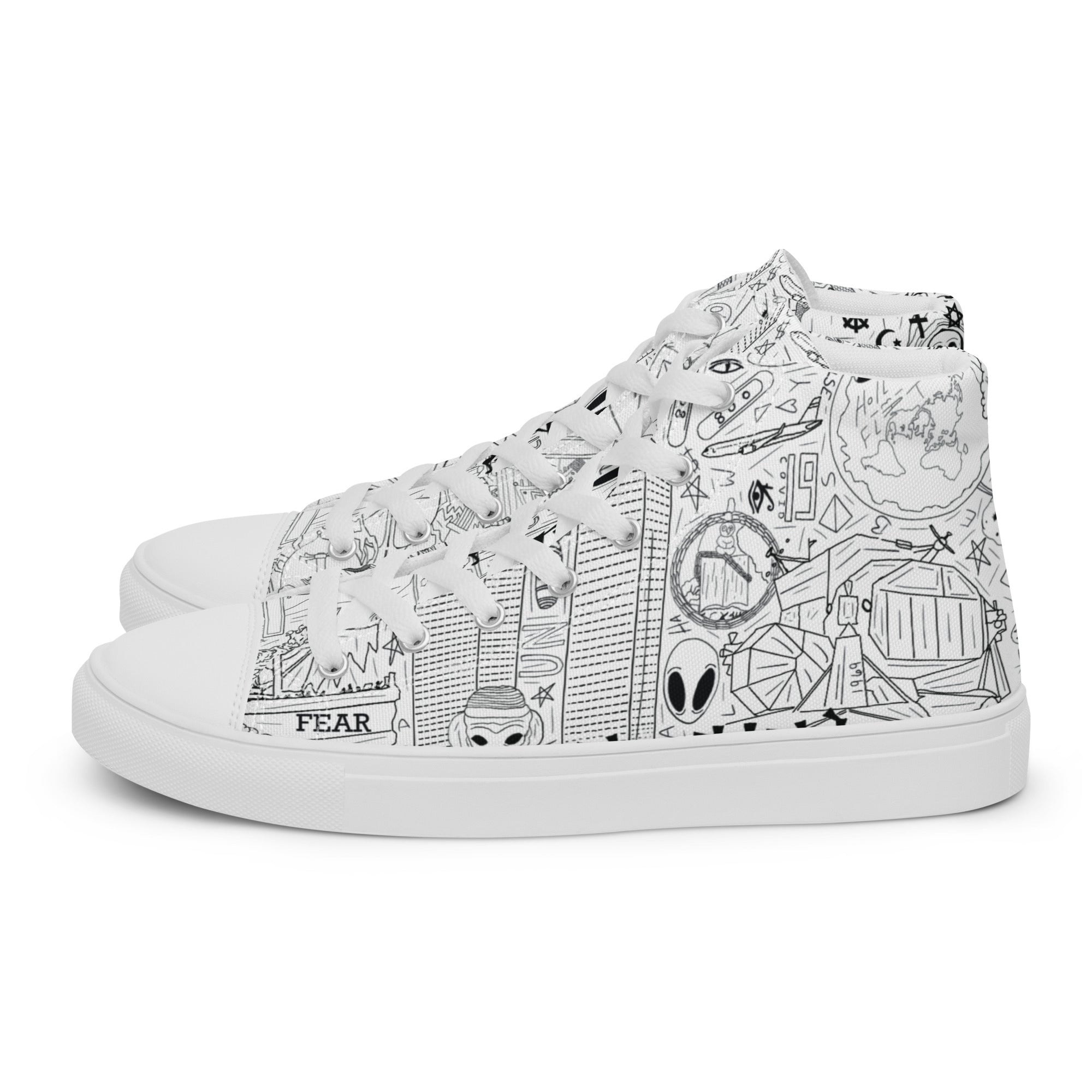 Women’s Tin Foil Hat High Tops