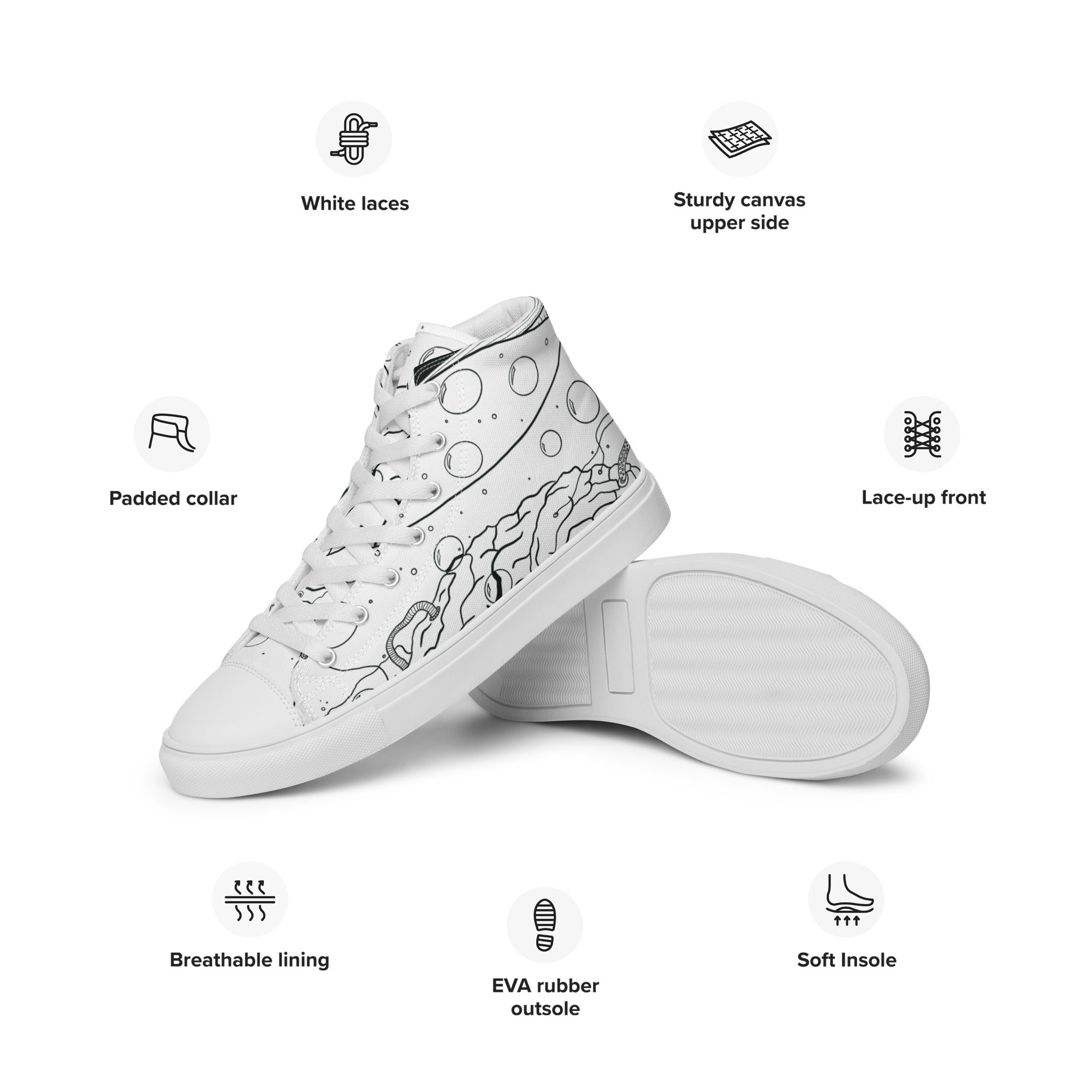 Women’s Brain In a Vat High Top Shoes