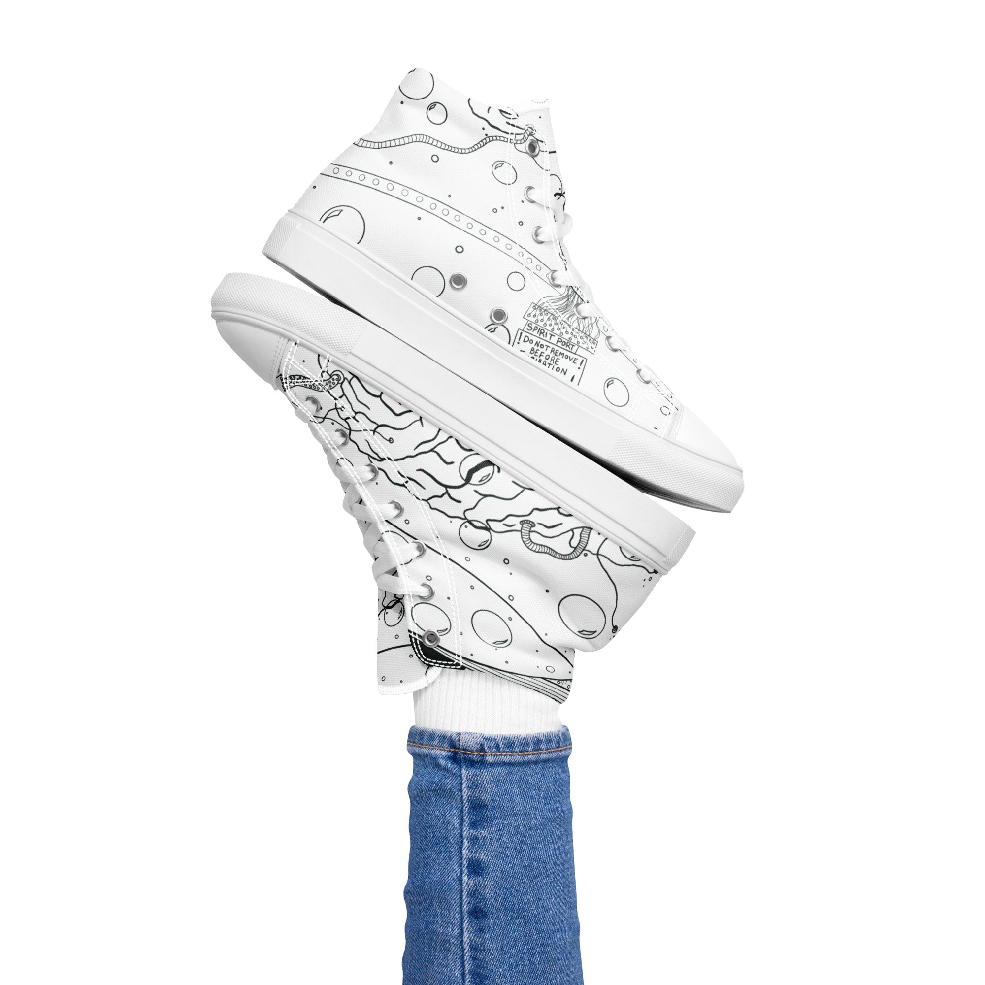 Women’s Brain In a Vat High Top Shoes